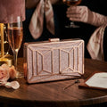 Inc Ayda Sparkle Box Clutch - Pink/Gold by Vanessa Jane