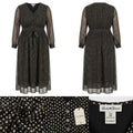 Lucky Brand Plus Dot Print Maxi Dress, Size 3X by Vanessa Jane