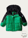 iXtreme Baby Boys Inf Tonal Geo Print Colorblock Puffer, Size 24 Months by Vanessa Jane
