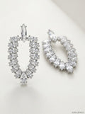 INC International Concepts Silver-Tone Crystal Doorknocker Drop Earrings by Vanessa Jane