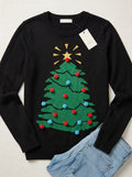 Erika Womens Lynn Twinkle Tree Pullover Ugly Christmas Sweater, Size XL by Vanessa Jane