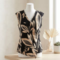 Alfani Wrap-Style Botanical-Print Top, Size Medium by Vanessa Jane