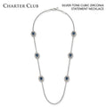 Charter Club Silver-Tone Cubic Zirconia Statement Necklace by Vanessa Jane