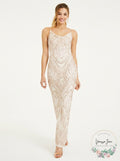 Jump Juniors Lace-up Glitter Gown, Size 11/12 by Vanessa Jane