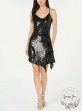 Bar III Womens Sequined Slip Dress, Size Small by Vanessa Jane