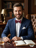 Alfani Mens Dot Pre-Tied Bow Tie and Solid Pocket Square Set, Size OS by Vanessa Jane