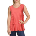 Alfani Solid Ribbed Overlay Top, Size M by Vanessa Jane