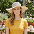 August Hat Company Metallic Floppy Sun Hat, UPF 50+ One Size by Vanessa Jane