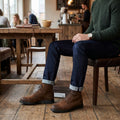 find. by Amazon Mens Leather Lace Up Oiled Suede Boot, Size 10/Brown by Vanessa Jane