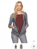 LAmade Women's Burnout French Terry Zingne Hoodie, Raven, Small by Vanessa Jane