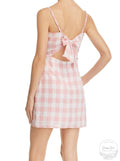 Aqua Women's Gingham Tie-Back Dress, Size Medium by Vanessa Jane