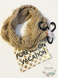 Collection Xiix Forever on Vacation Travel Bag and Scarf, Sandstone One Size by Vanessa Jane