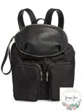 Steve Madden Boomer Backpack W/ Removable Belt Bag-Black by Vanessa Jane