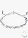 Inc Silver-Tone Crystal Beaded Slider Bracelet by Vanessa Jane