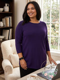 Alfani Ribbed Snap-Detail Sweater by Vanessa Jane