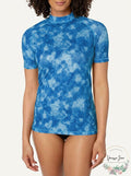 Kanu Surf Women's Plus-Size UPF 50+ Active Rash guard & Workout Top, Blue, 1X by Vanessa Jane