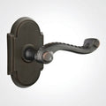 Emtek Assa Abloy Keyed Leverset with #8 Rosette and Rope Levers by Vanessa Jane