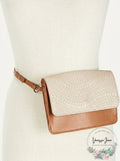 INC International Concepts Smooth & Python-Embossed Fanny Pack by Vanessa Jane