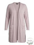 Belldini Plus Size Textured Open-Front Cardigan, Size 3X by Vanessa Jane