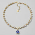 Charter Club Crystal and Stone Teardrop Lariat Necklace by Vanessa Jane