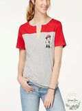Love Tribe Juniors Colorblocked Minnie-Graphic T-Shirt, XL by Vanessa Jane