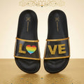 I.n.c. Pride Rainbow Love Slide Slippers - Love, Size XL by Vanessa Jane