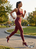 Victorias Secret Sport Seamless High Rise Red Currant Tights, Size XS by Vanessa Jane