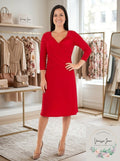 NY Collection Womens Ruched Flared Dress,Size Medium by Vanessa Jane