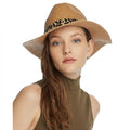 August Hat Company Leopard Print-Trim Hat by Vanessa Jane