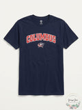 NHL Columbus Blue Jackets Mens Cotton Tee, X-Large, Navy by Vanessa Jane