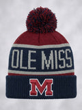 NCAA Mississippi Old Miss Rebels Calgary Cuff Knit Hat, One Size, Red/Black by Vanessa Jane