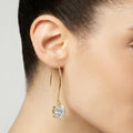 Inc Gold-Tone Cubic Zirconia Square Linear Drop Earrings by Vanessa Jane