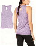 Ideology Heathered Keyhole-Back Tank Top,Size XL by Vanessa Jane