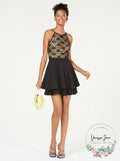 Emerald Sundae Juniors Lace Fit & Flare Dress, Size 11 by Vanessa Jane