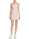 Aqua Women's Gingham Tie-Back Dress, Size Medium by Vanessa Jane