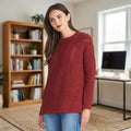 Rachel Roy Womens Frayed Long Sleeve Jewel Neck Sweater, Size XL by Vanessa Jane