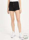 Rewash Juniors High-Rise Button-Front Shorts, Size 15 by Vanessa Jane