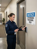 NMC Notice Authorized Personnel Only Sign by Vanessa Jane