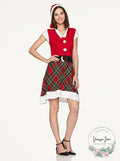 Blizzard Bay Womens Hooded Santa Dress, Size XL by Vanessa Jane