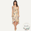 ASTR The Label Carla Floral Wrap Dress by Vanessa Jane