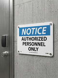 NMC Notice Authorized Personnel Only Sign by Vanessa Jane