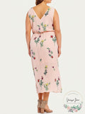 Vince Camuto Womens Pink Plus Size Tropical Garden Maxi Dress, Size 3X by Vanessa Jane