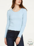 Polly & Esther Juniors Cropped Thermal T-Shirt, Size Small by Vanessa Jane