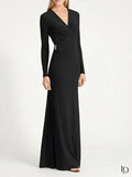 Lauren Ralph Lauren Brooch Jersey Gown, Size 4 by Vanessa Jane