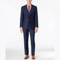 Calvin Klein Men's Extra-Slim Fit Blue Tonal Windowpane Suit by Vanessa Jane