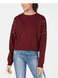 Freshman Juniors Imitation Pearl Sweatshirt, Size XS by Vanessa Jane
