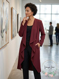 Nine West Women's Draped Open-Front Topper Jacket by Vanessa Jane