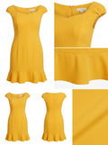 CeCe Women's Flounce-Hem Shift Dress, Size 14 by Vanessa Jane