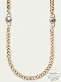 Charter Club Crystal and Large Link 36inches Strand Necklace by Vanessa Jane