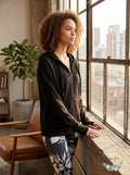 Ideology Zip Long Sleeve Hoodie, Size XS by Vanessa Jane